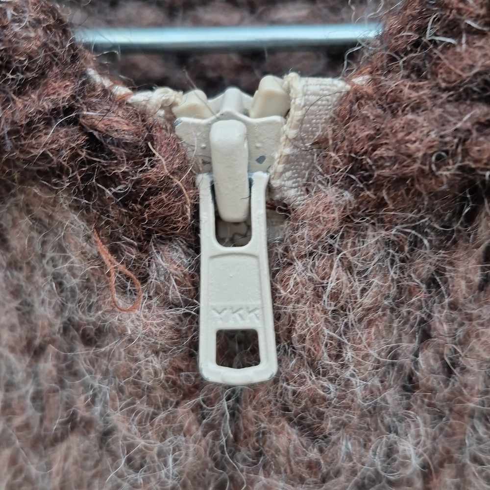 Vintage Cowichan Cardigan Sweater Thick Warm Wool - Picture 7 of 17